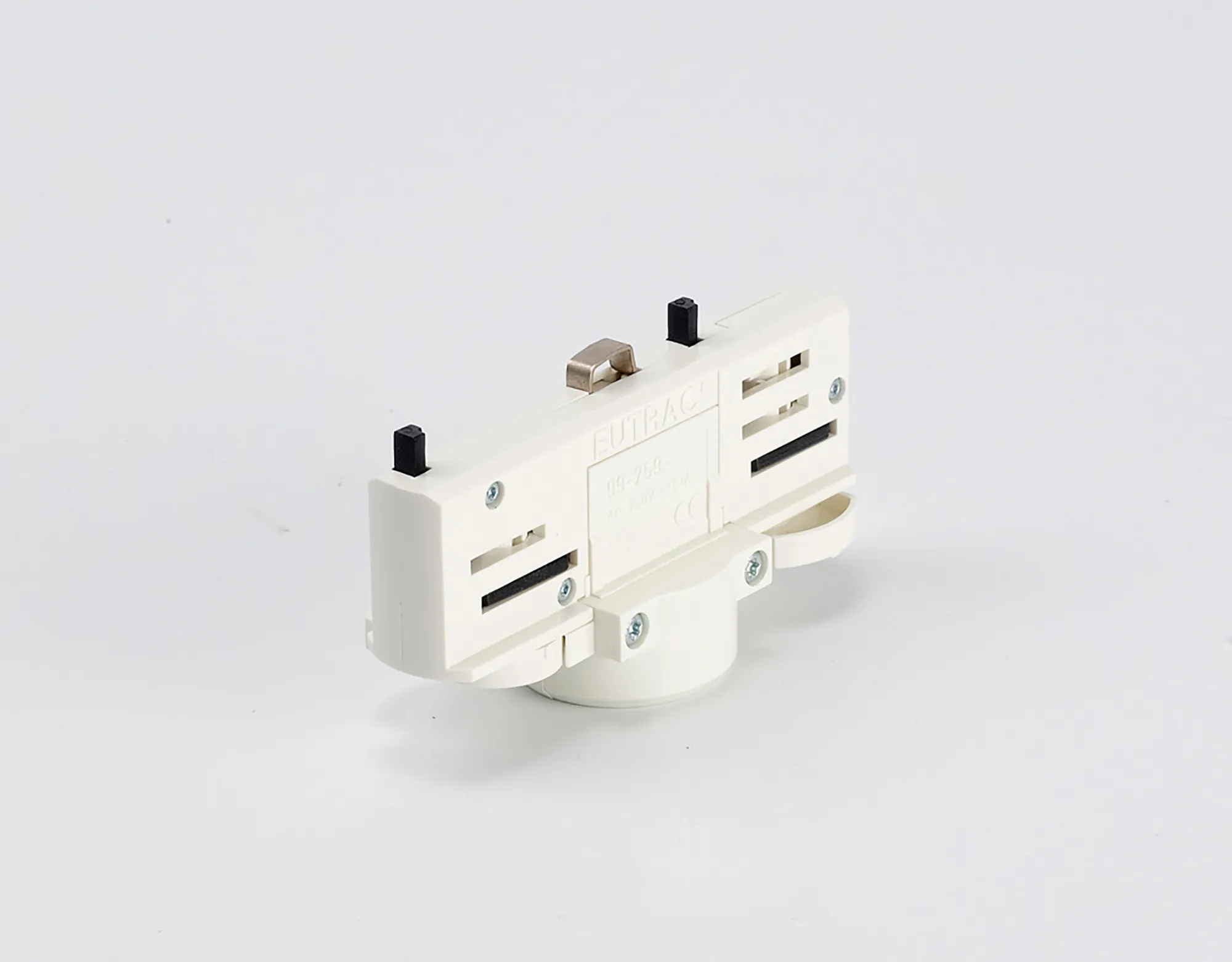 White Multi Adapter For 3 Circuit Track 99-759-1  Eutrac Adapters & Components-White